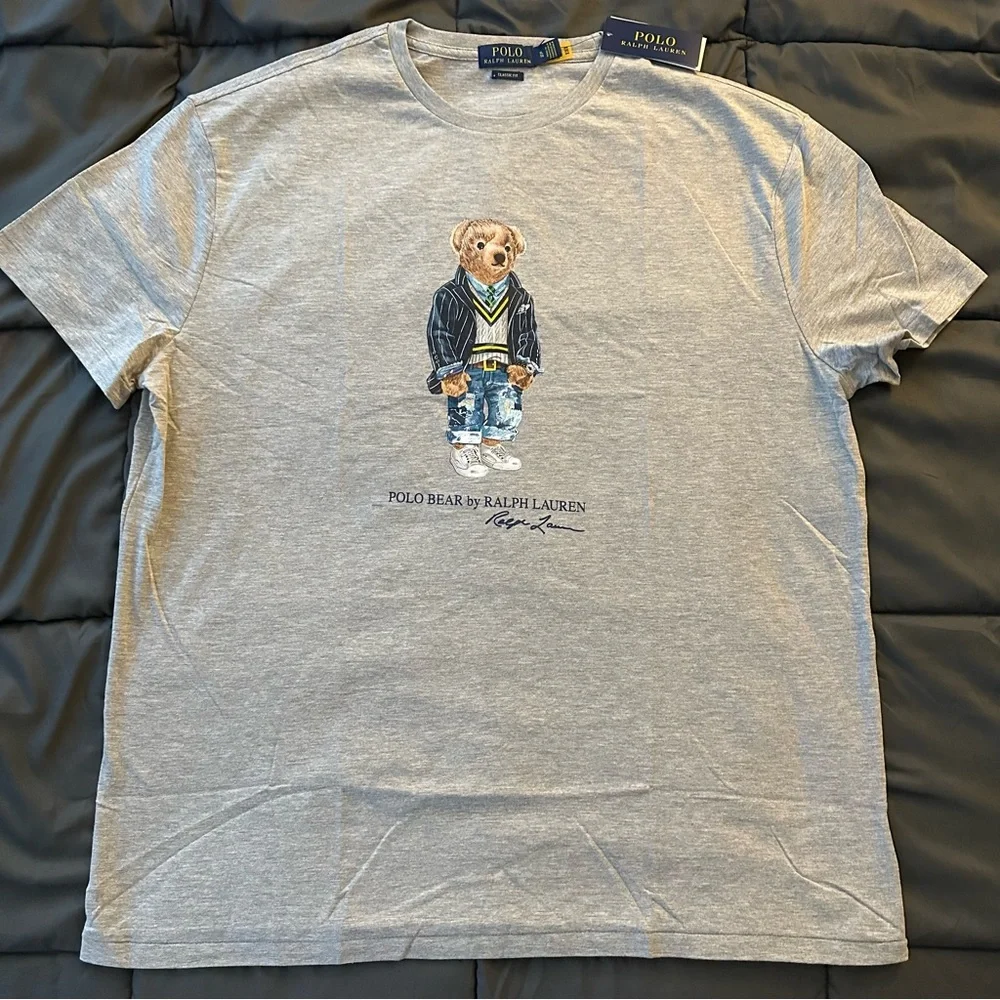 Polo Ralph Lauren “Polo Bear” Short Sleeve T-shirt | Heather Gray | Men’s XL NEW